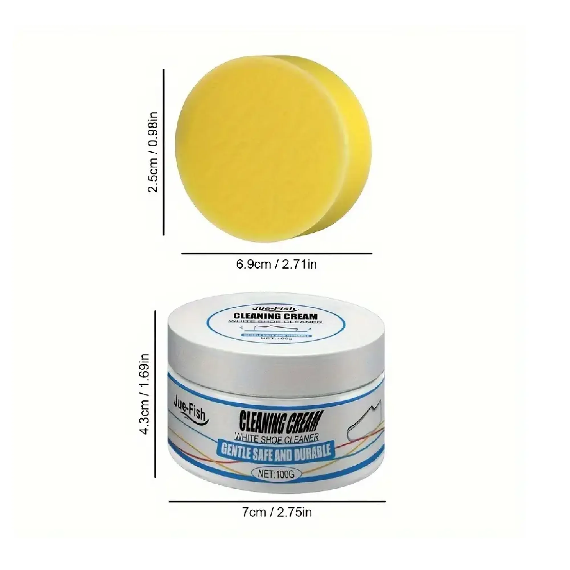 1/2/3pcs, Shoe Cleaning Cream, Shoe Cleaner, Leather Shoes Brightening Cream, Multipurpose White Shoe Cleaning Cream For Cleaning, Whitening, Brightening, To Remove Stains