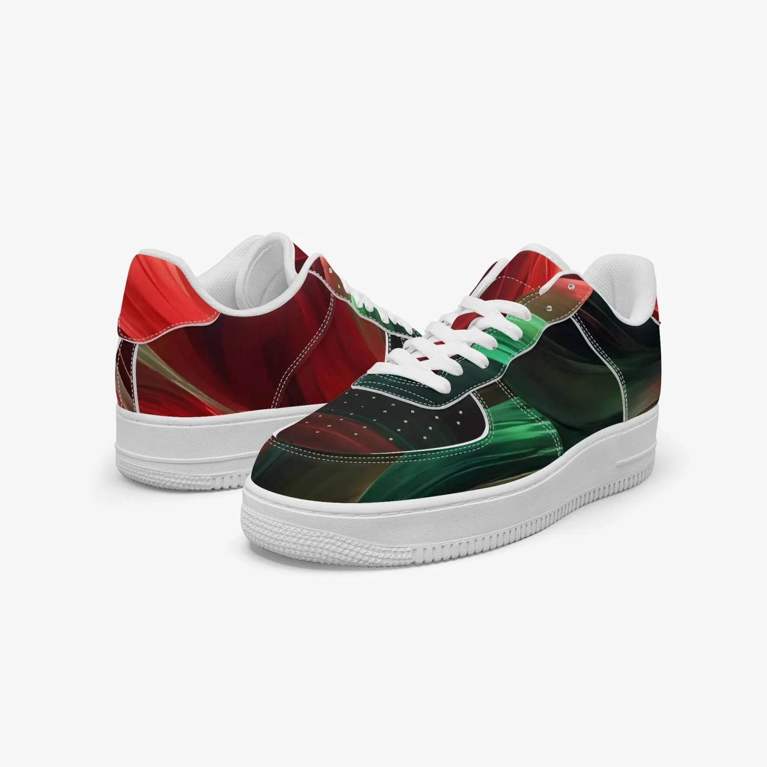 977. AF1 Low-Top Leather Sports Sneakers - Tongue Printable