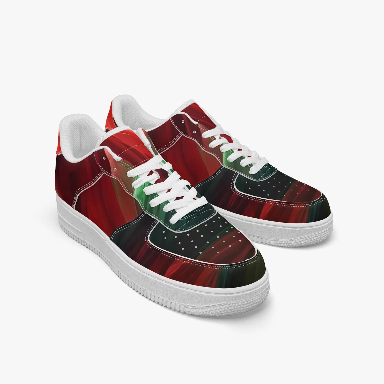 977. AF1 Low-Top Leather Sports Sneakers - Tongue Printable