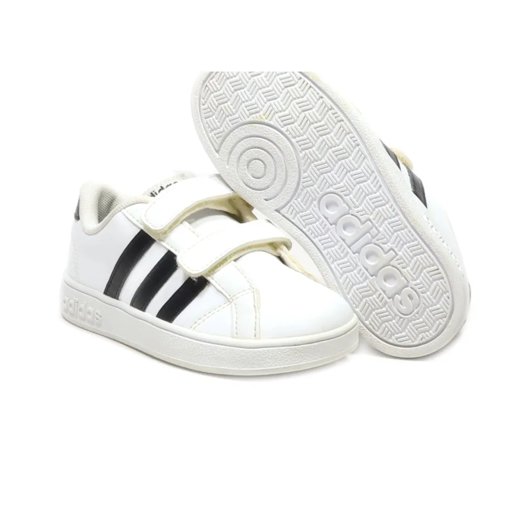 Adidas Baseline Infant Crawlers Leather White Colour For Kids