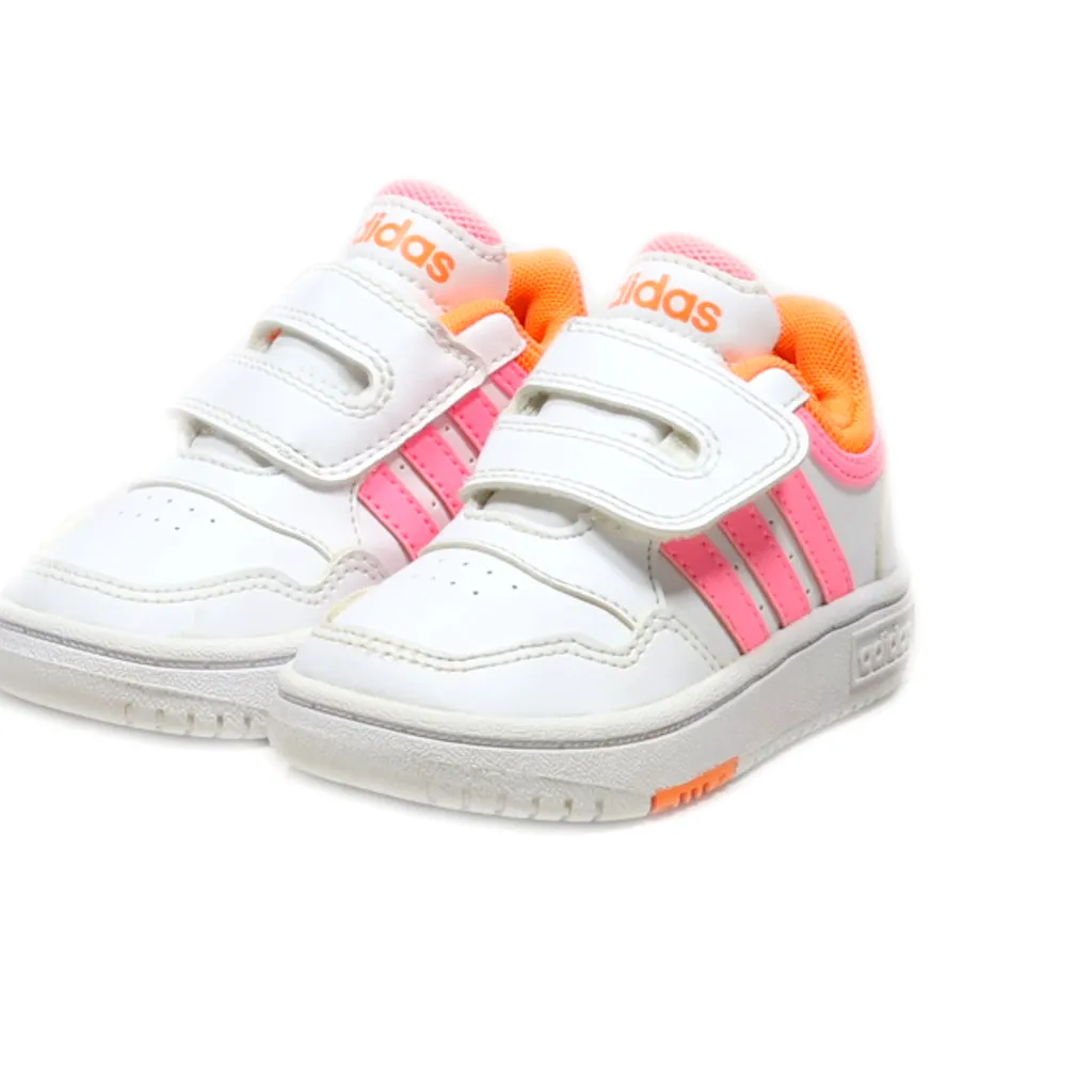 Adidas Basketball Crawlers Leather White Colour For Kids