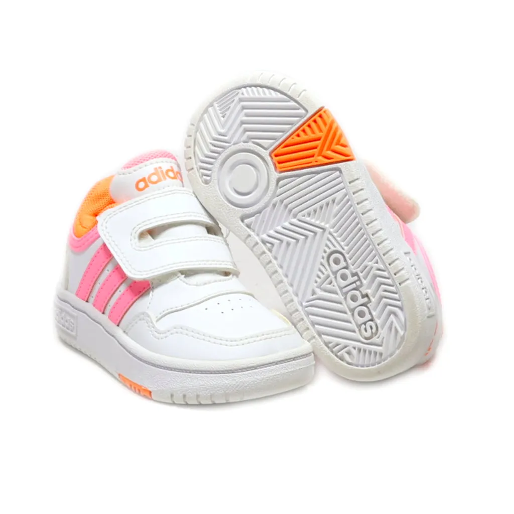 Adidas Basketball Crawlers Leather White Colour For Kids