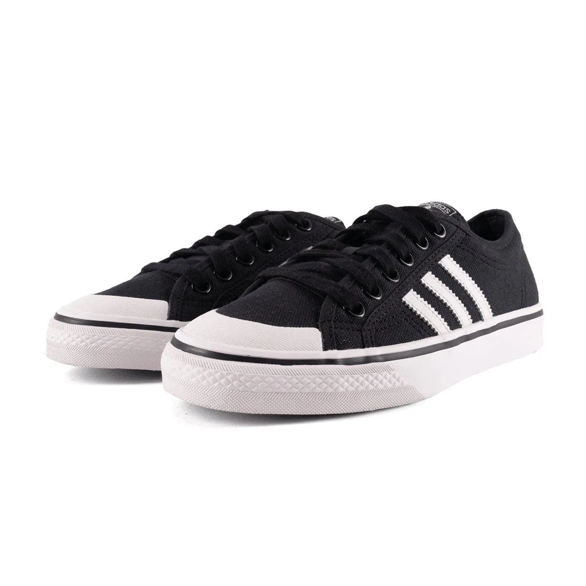 Adidas Nizza Low-Top Sneakers Fabric Black Colour For Women