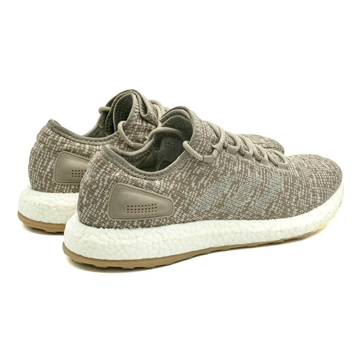 Adidas Pure Boost Trace Running Sport Shoes Fabric Beige Colour For Men