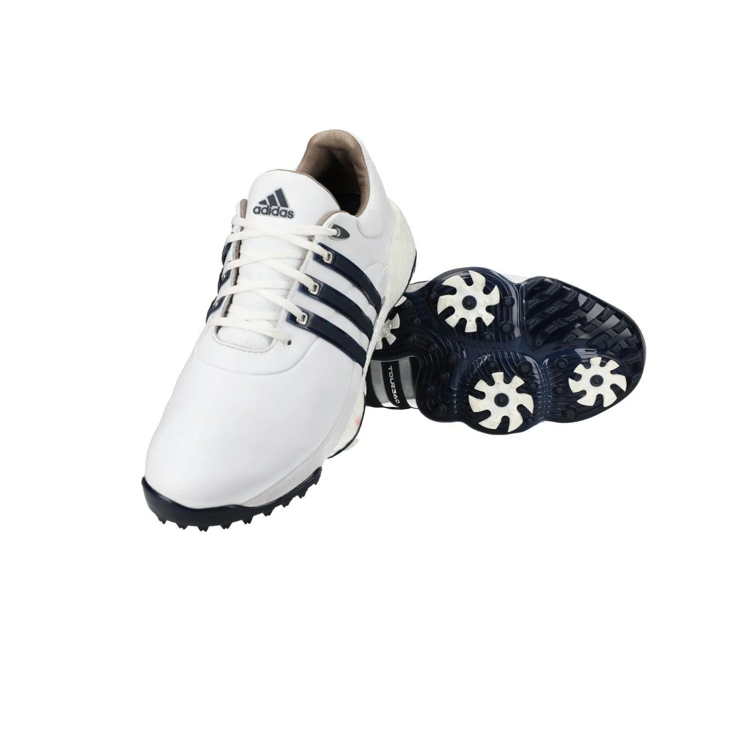 Adidas Tour36 22 Golf Sport Shoes Leather White Colour For Men