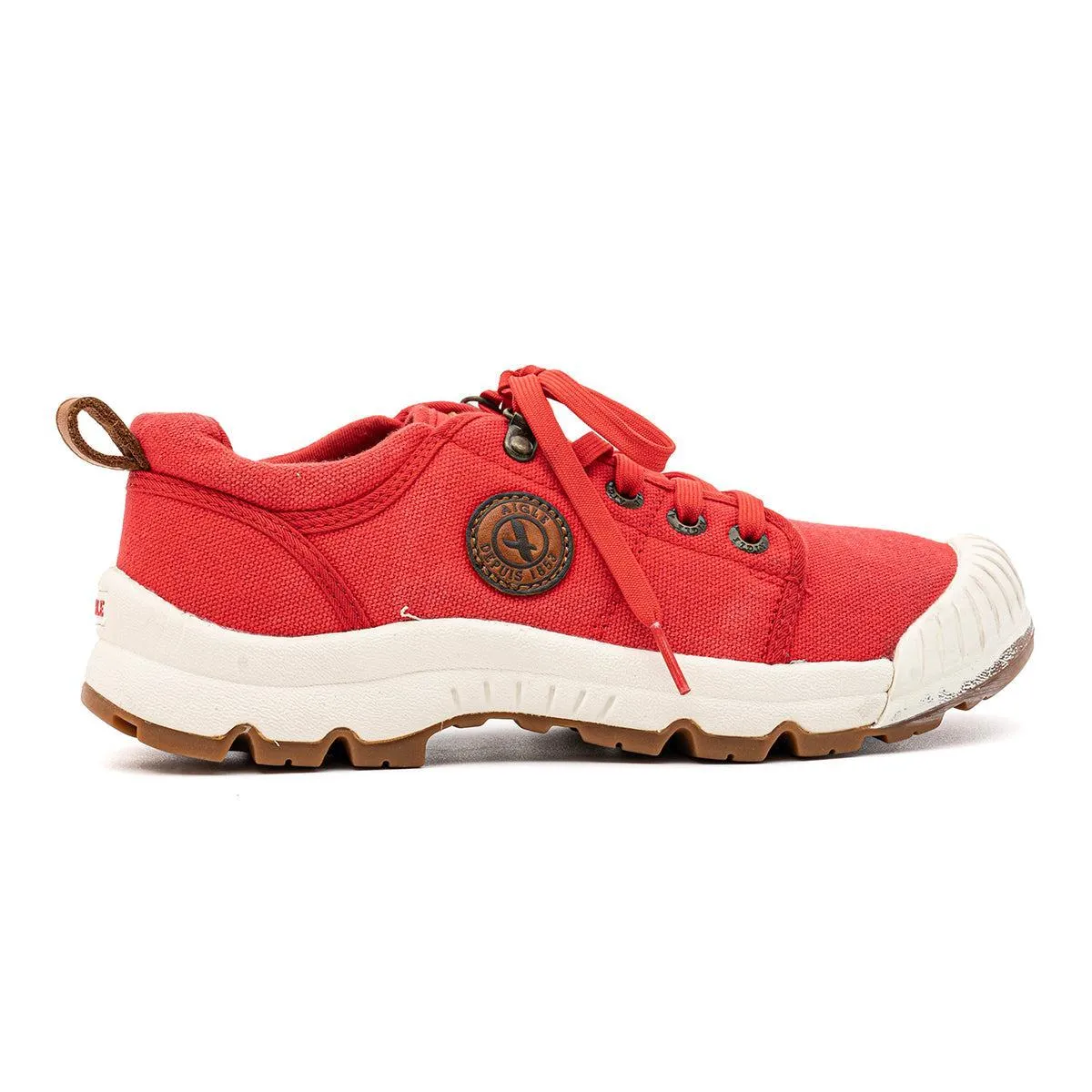 Aigle Tenere Light W Cvs Hiking Sport Shoes Fabric Red Colour For Women