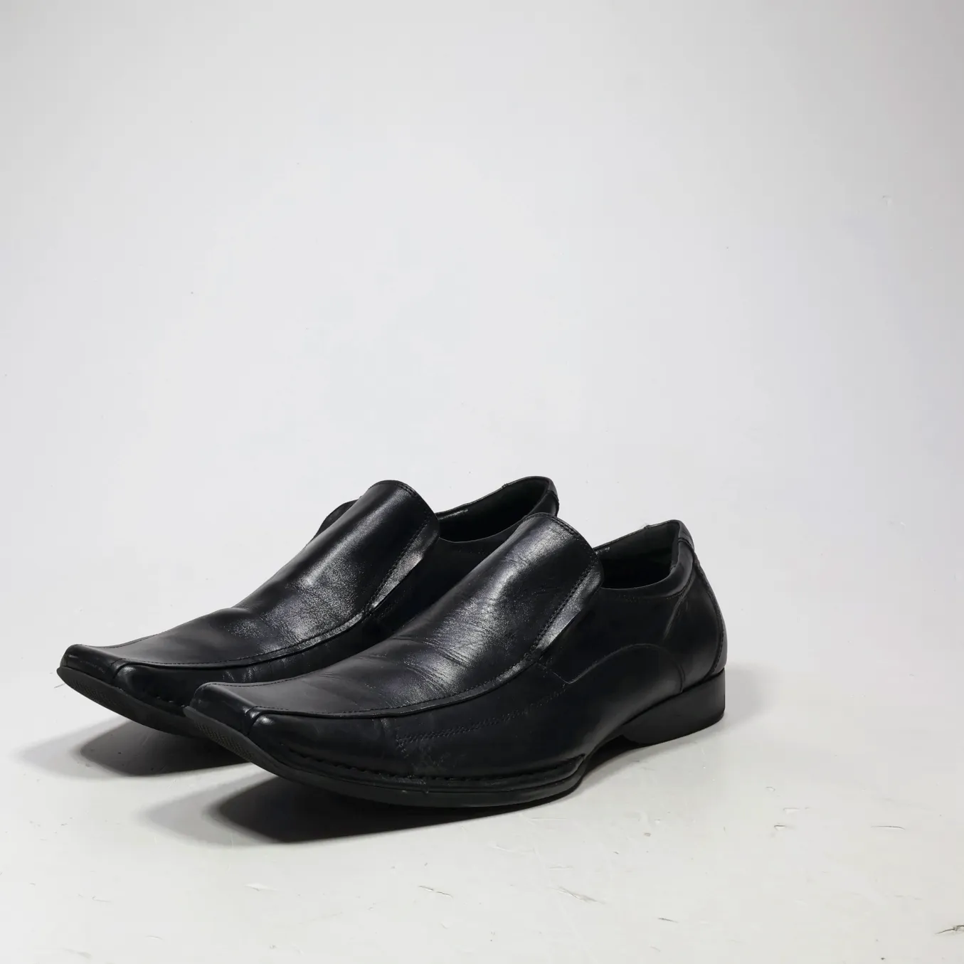 Aldo Formal Slip Ons Leather Black Colour For Men