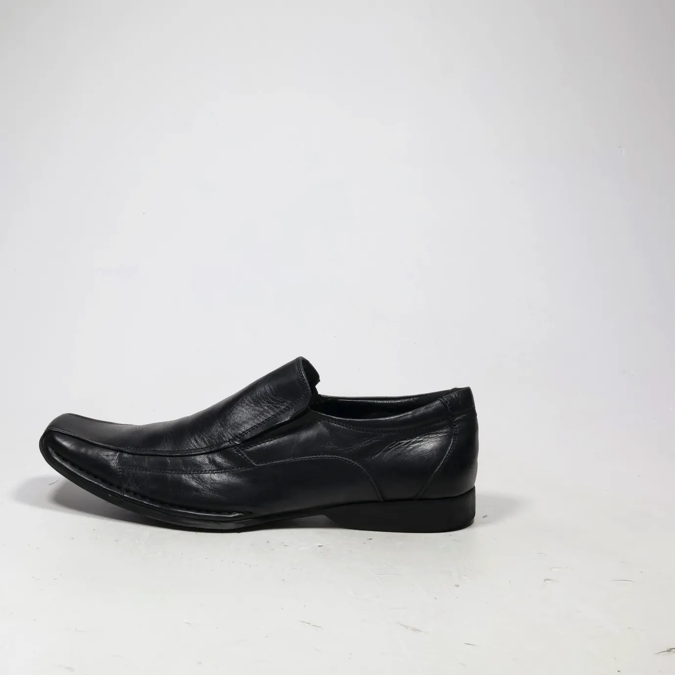 Aldo Formal Slip Ons Leather Black Colour For Men