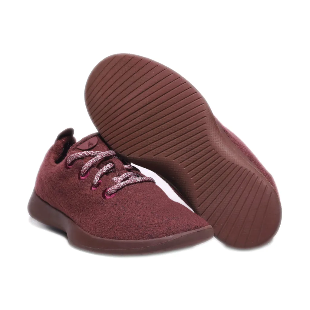 Allbirds Runners Merino Sport Shoes Canvas Maroon Colour For Women