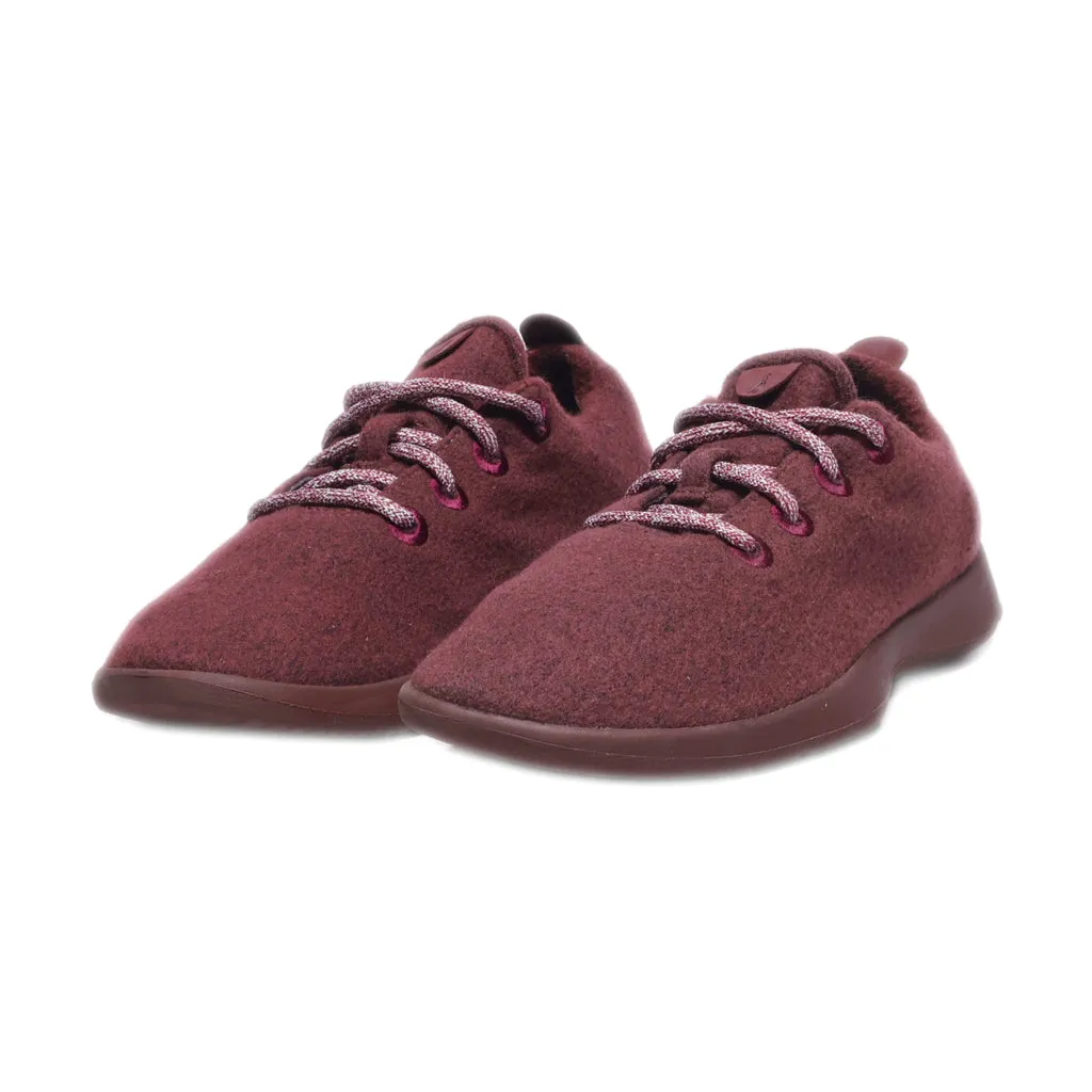 Allbirds Runners Merino Sport Shoes Canvas Maroon Colour For Women