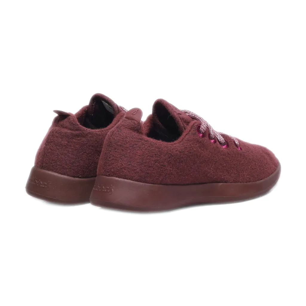 Allbirds Runners Merino Sport Shoes Canvas Maroon Colour For Women