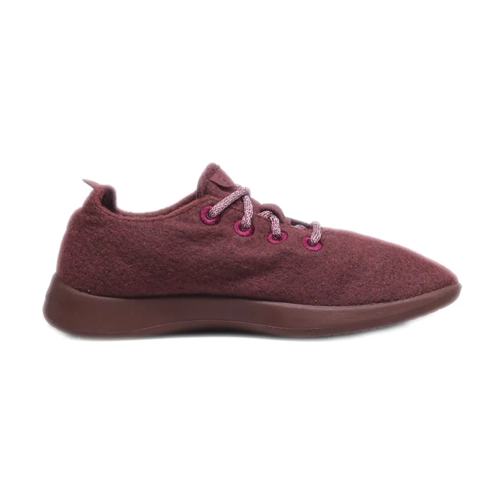 Allbirds Runners Merino Sport Shoes Canvas Maroon Colour For Women