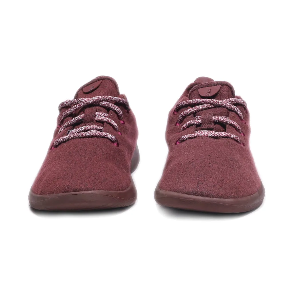 Allbirds Runners Merino Sport Shoes Canvas Maroon Colour For Women