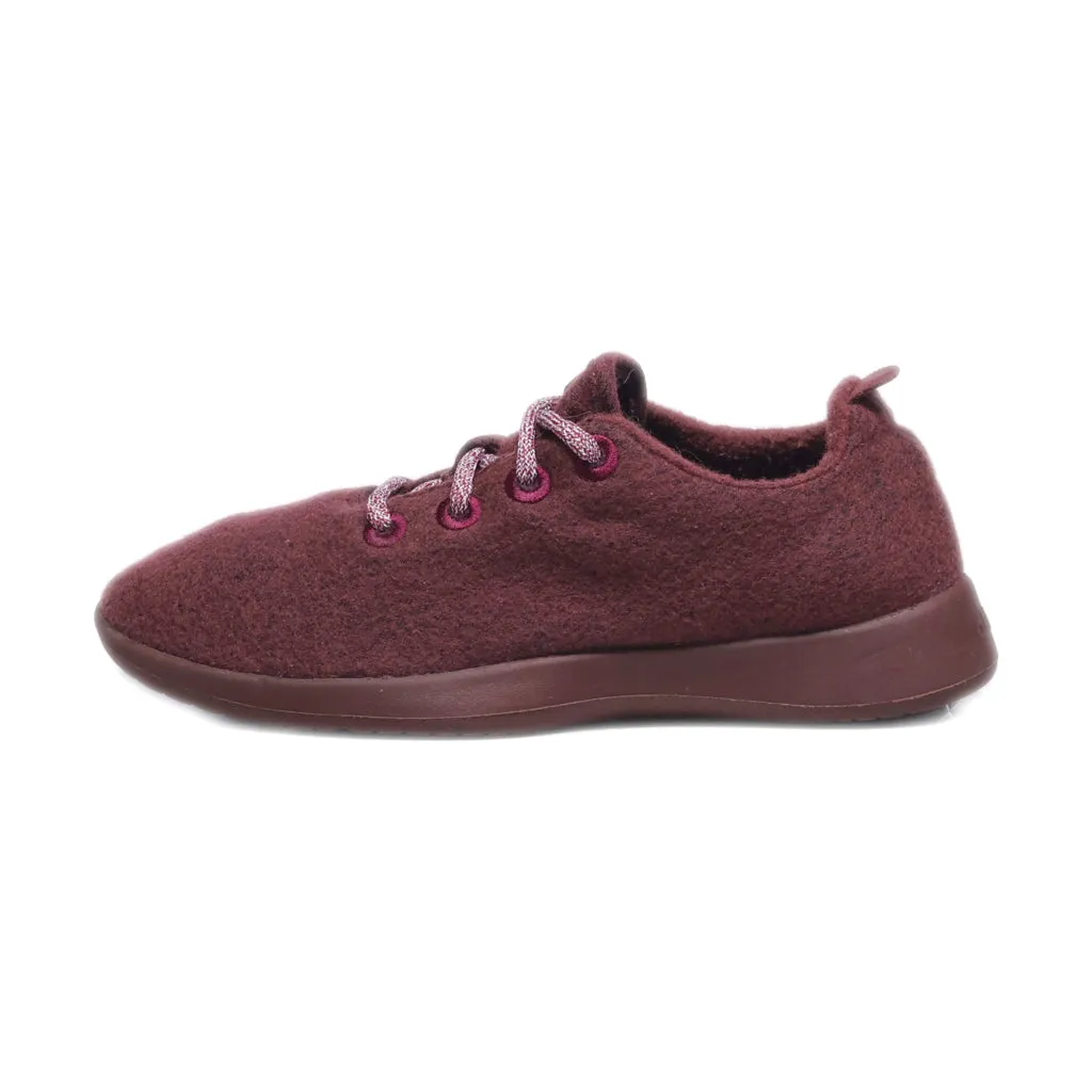 Allbirds Runners Merino Sport Shoes Canvas Maroon Colour For Women