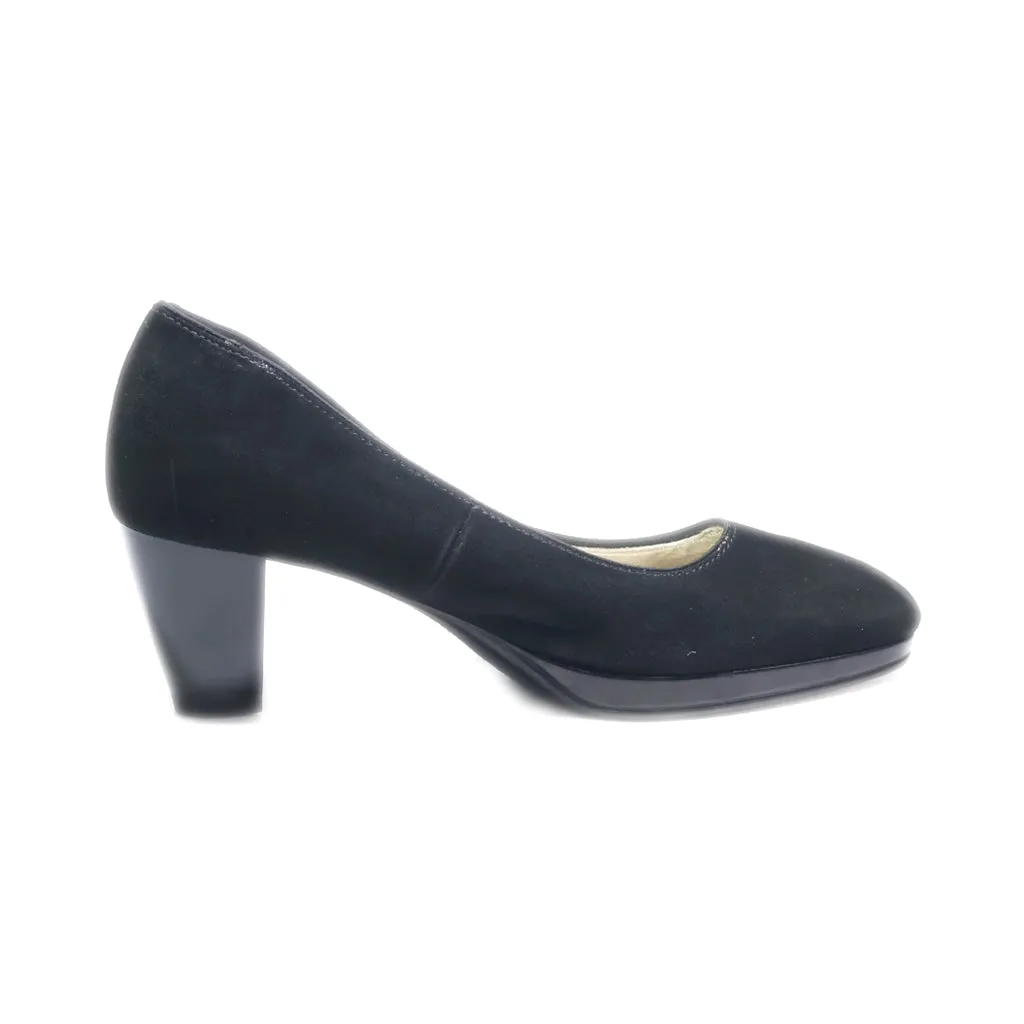 Ara Mid-Heel Shoes Fabric Black Colour For Women