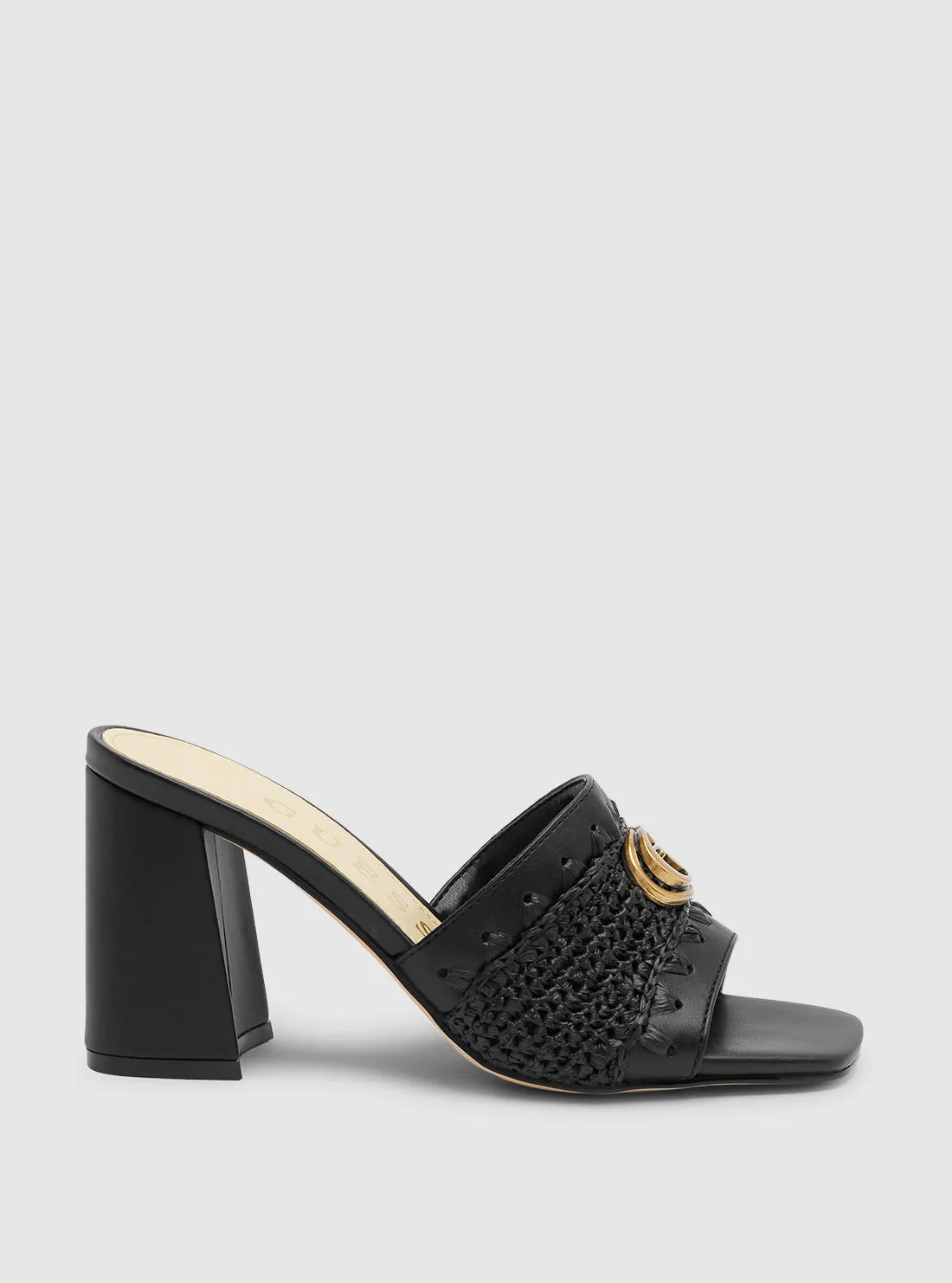 Black Gellian Block Heels