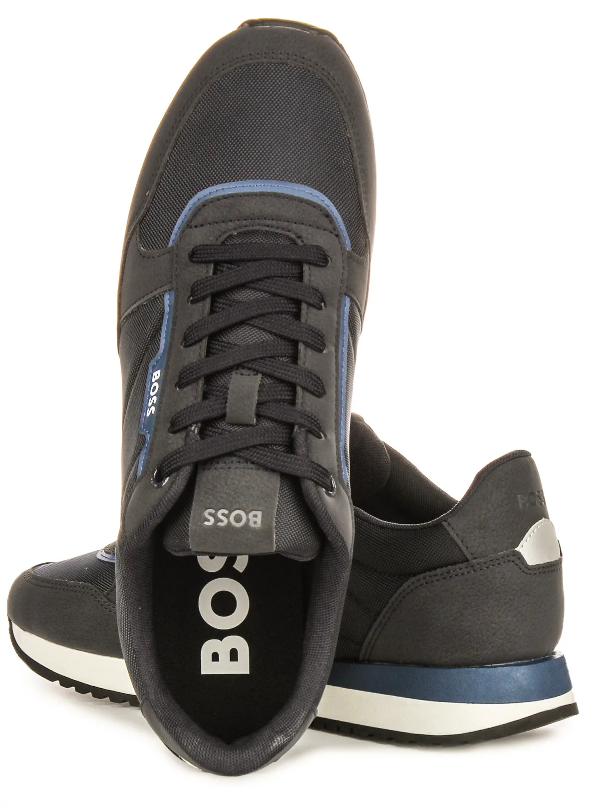 Boss Kai Runn Nupny In Navy Blue For Men