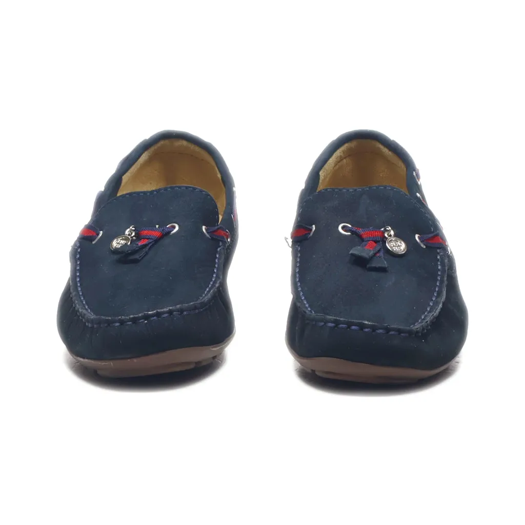 Boxx Loafers Leather Blue Colour For Women