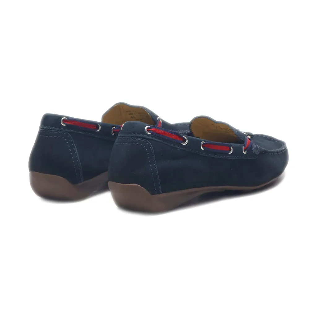 Boxx Loafers Leather Blue Colour For Women