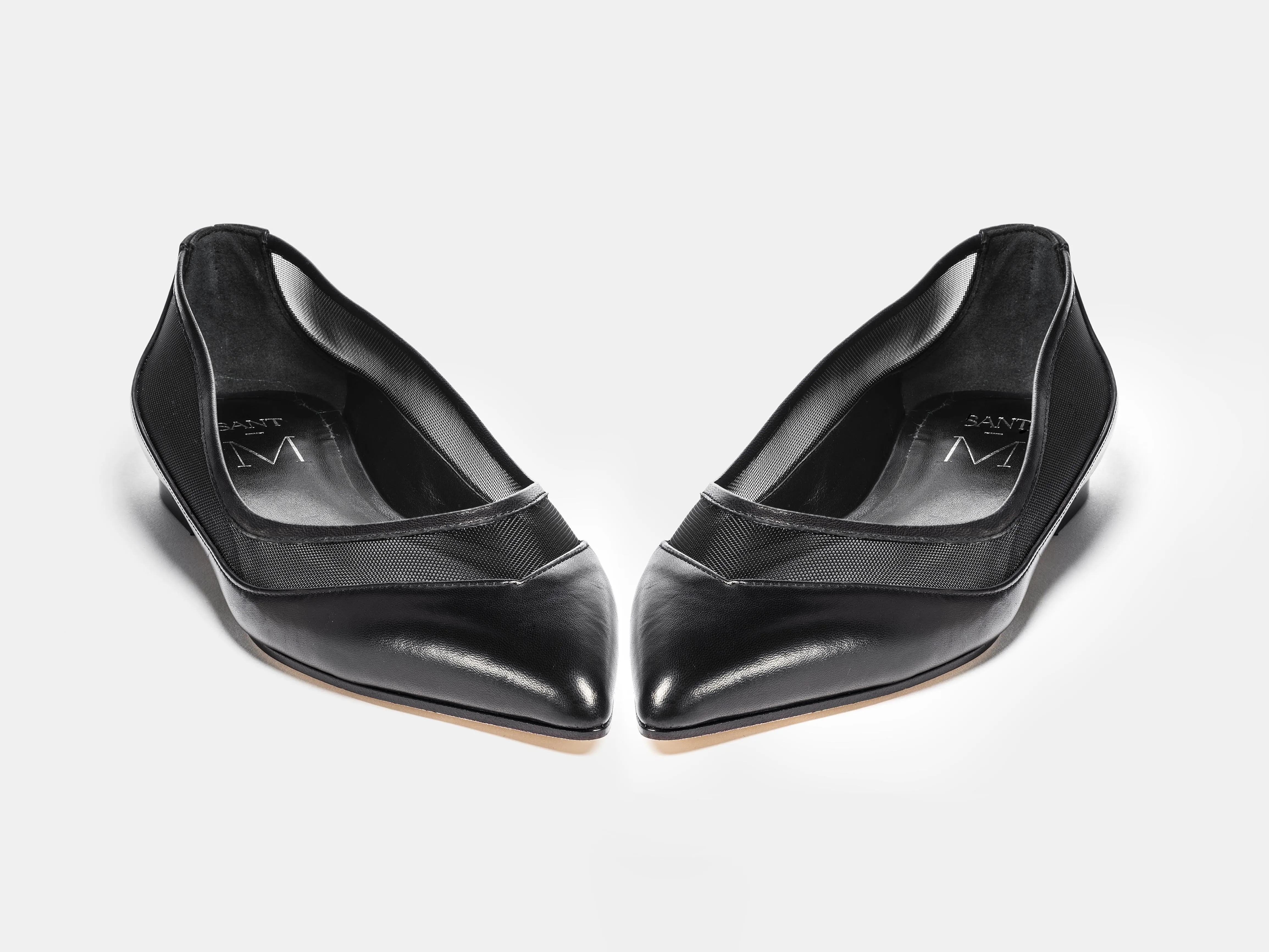 Brera Nappa Black Flats