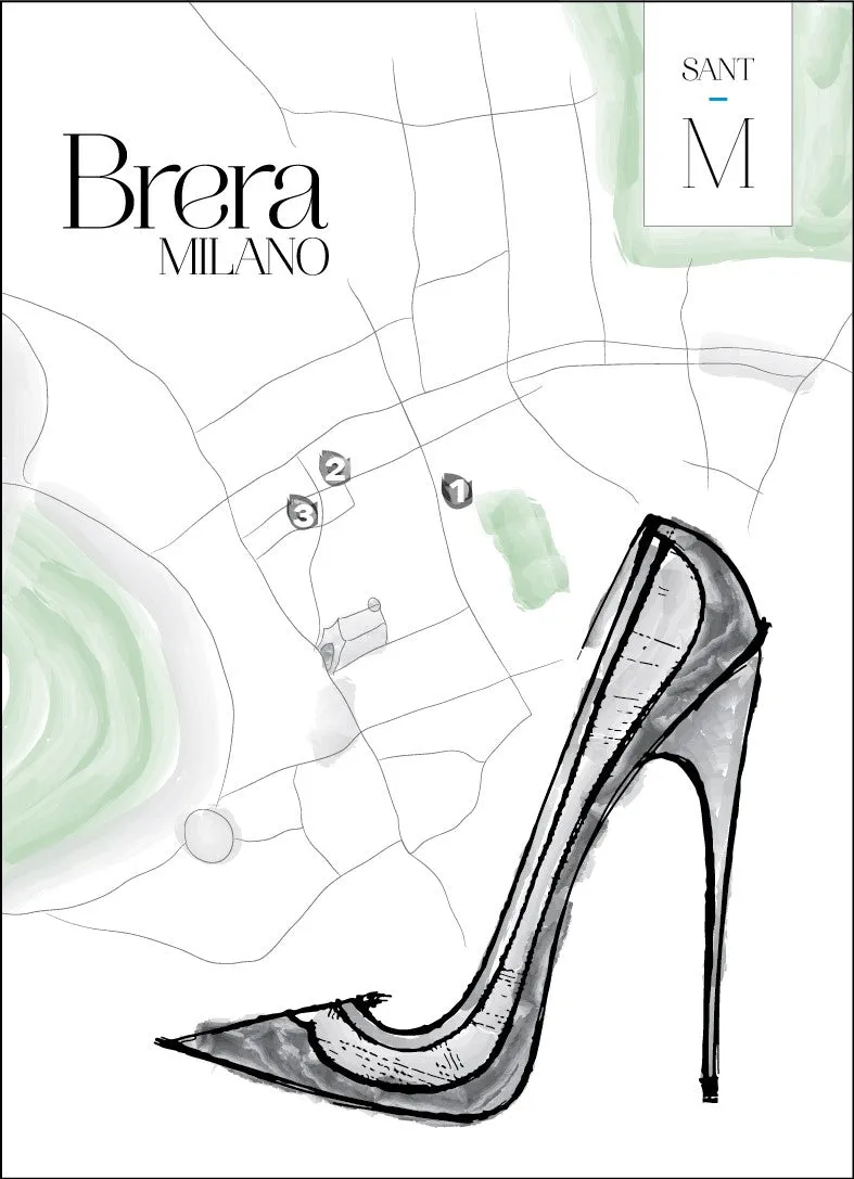 Brera Nappa Black Flats