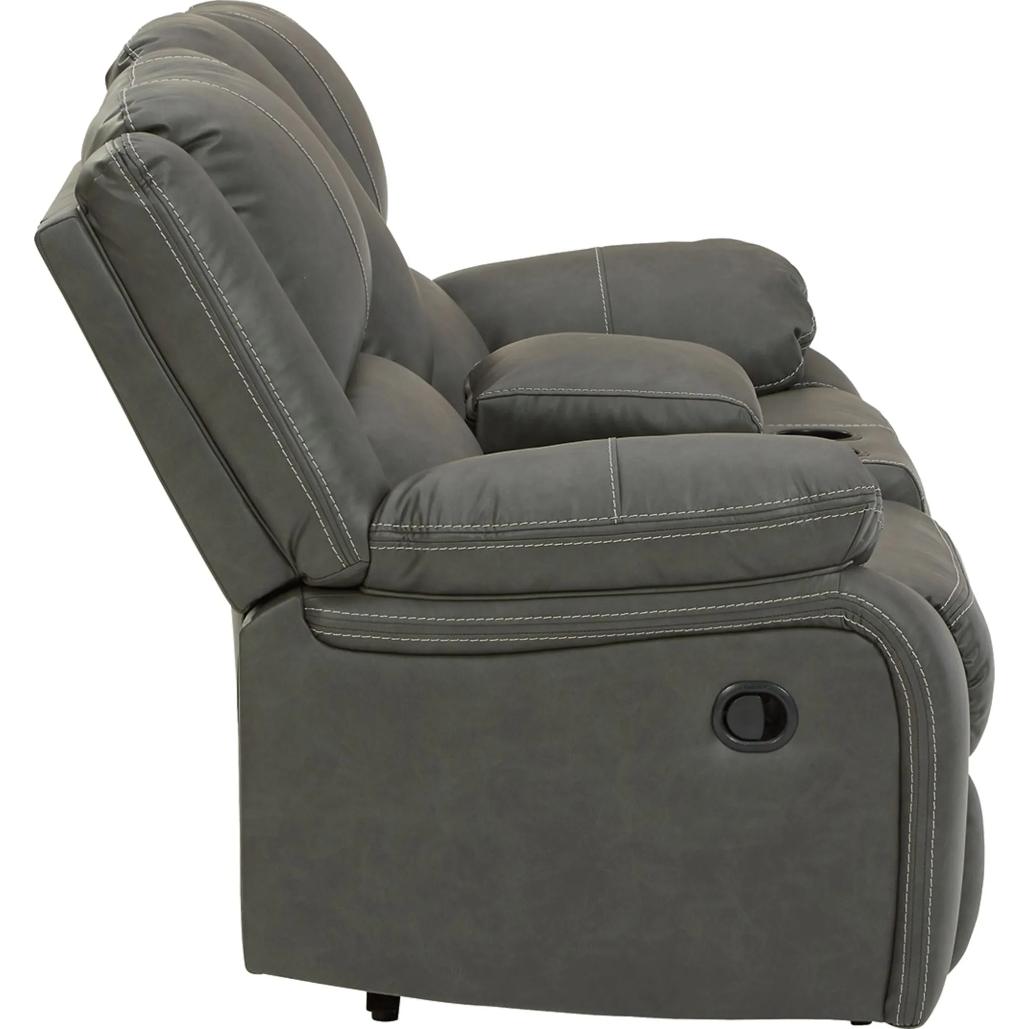 Calderwell Reclining Loveseat with Console