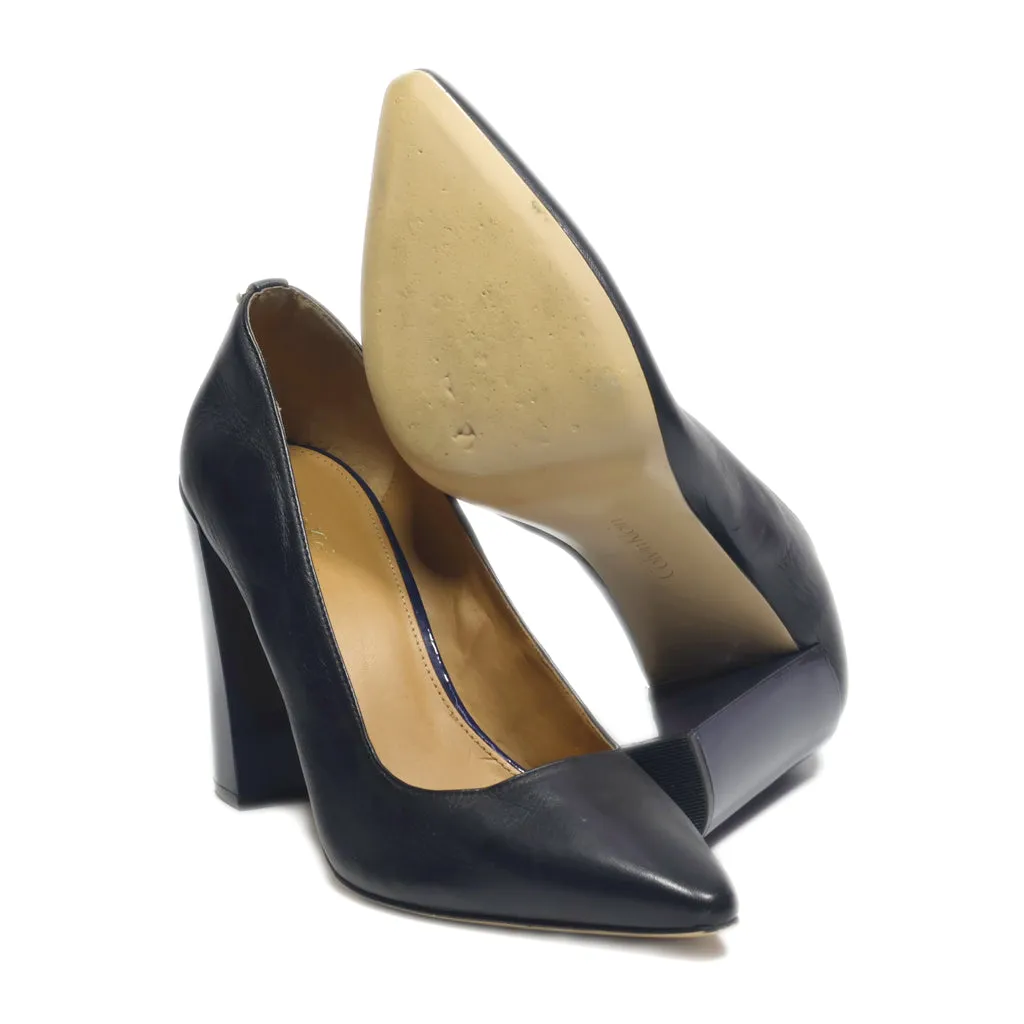 Calvin Klein High-Heel Shoes Leather Black Colour For Women