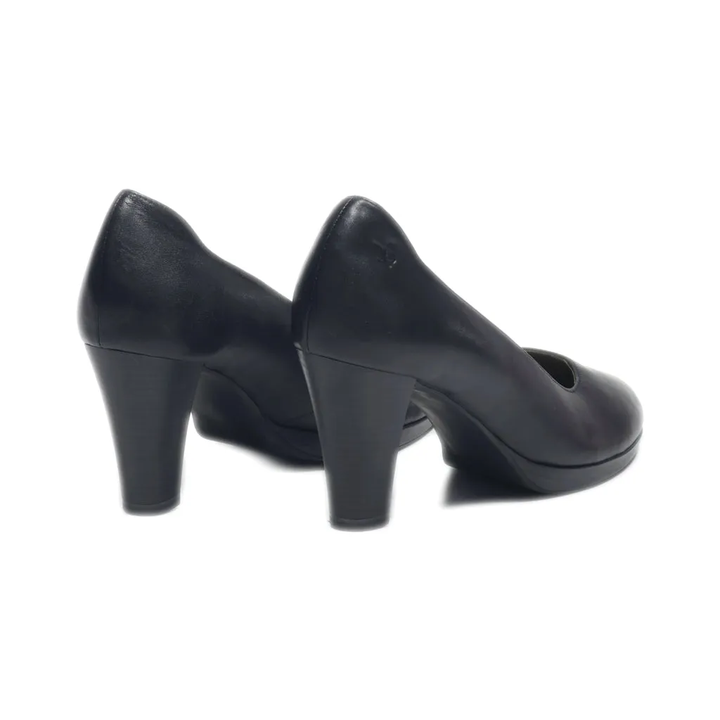 Caprice High-Heel Shoes Leather Black Colour For Women