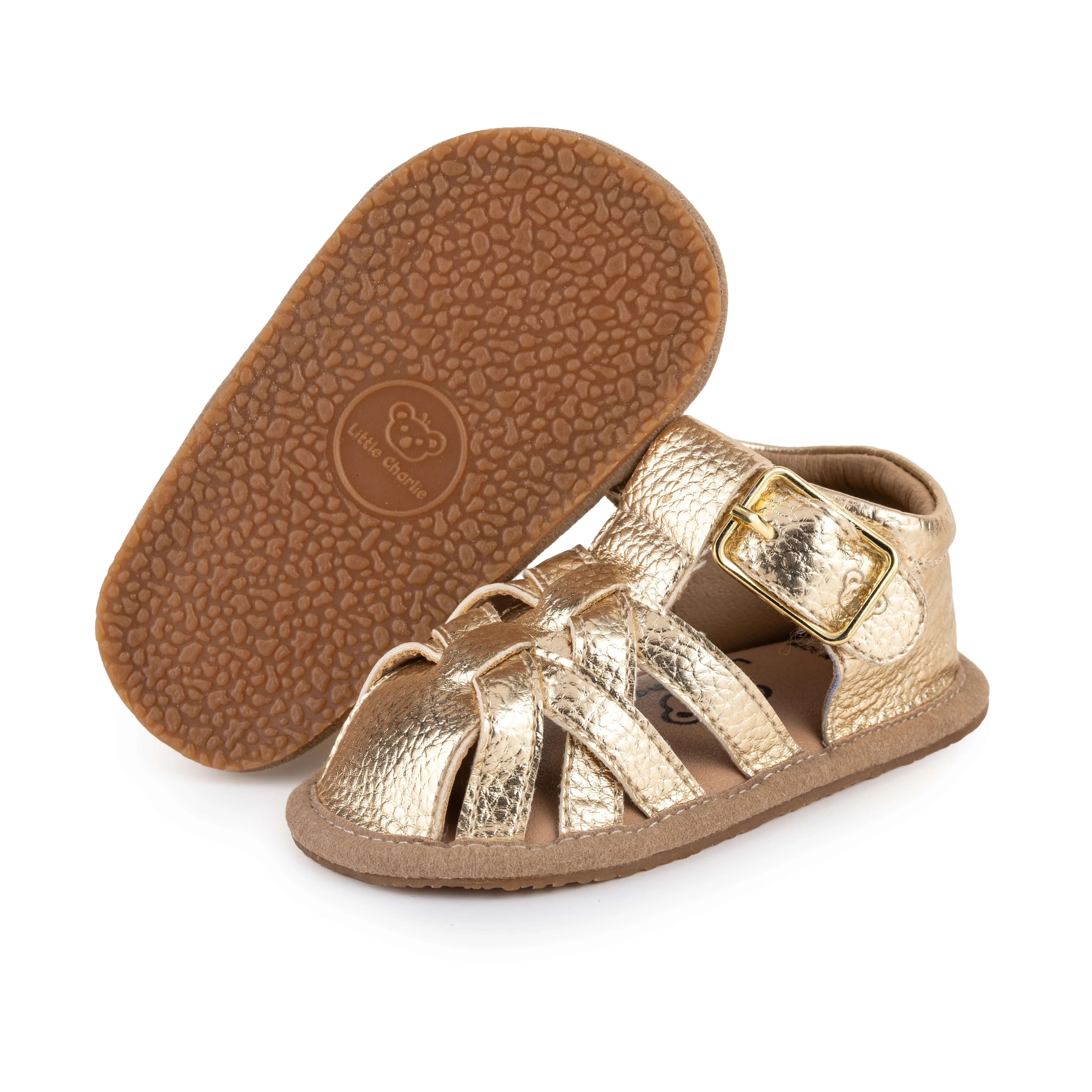 Charlie Soft Sole Sandals - Gold