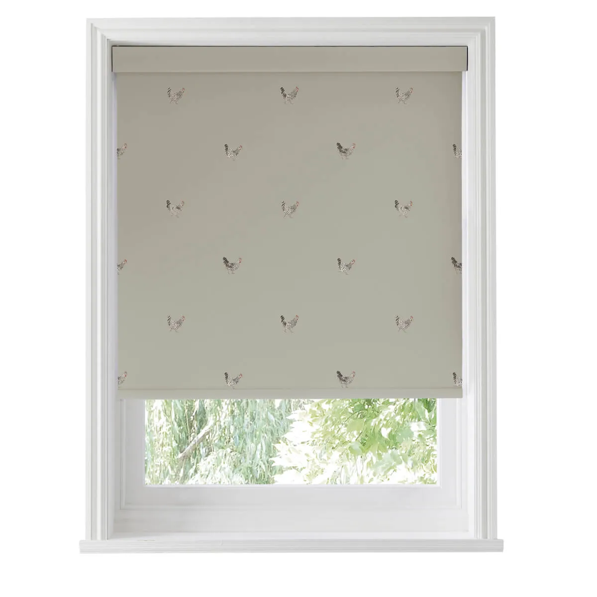 Chicken Soft Linen Roller Blind Sample