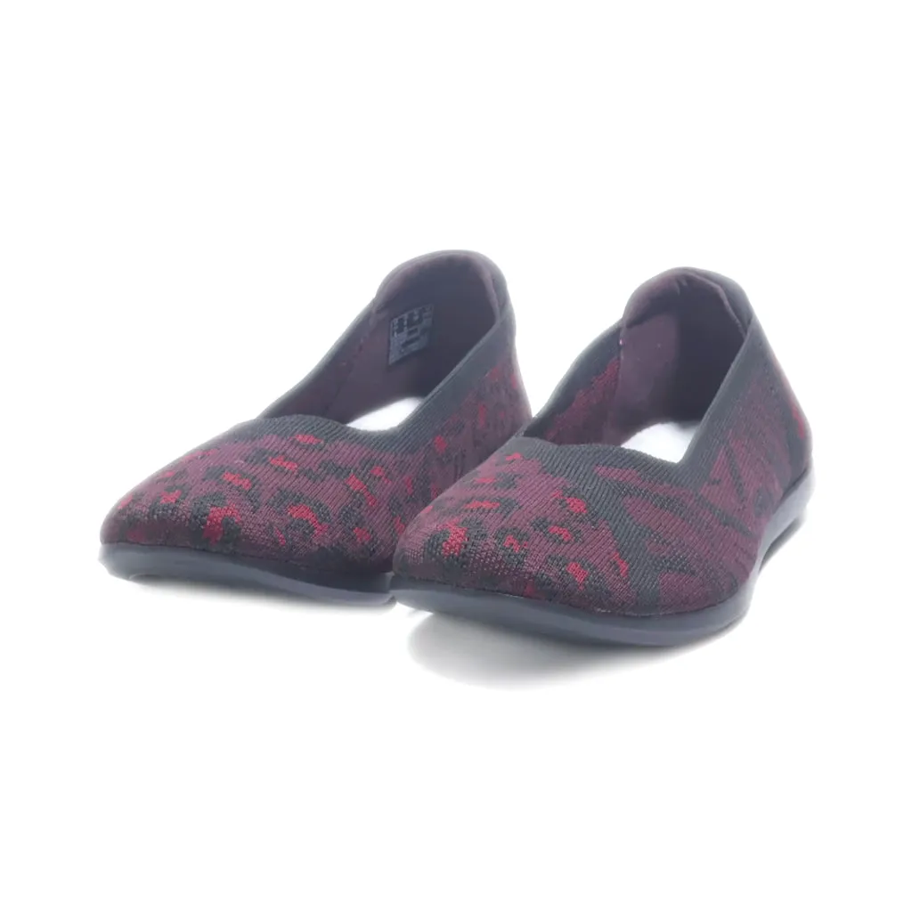 Clarks Ballerinas Fabric Maroon Colour For Women