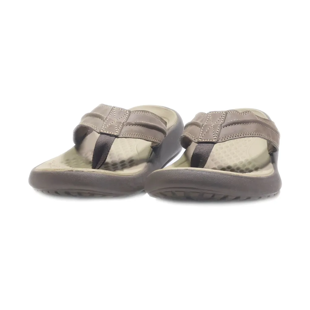 Crocs Flip Flops Fabric Brown Colour For Men