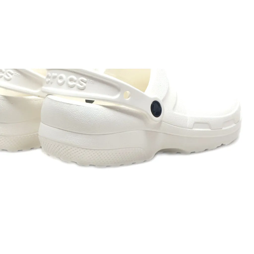 Crocs Specialist Ii Clogs Rubber White Colour For Men