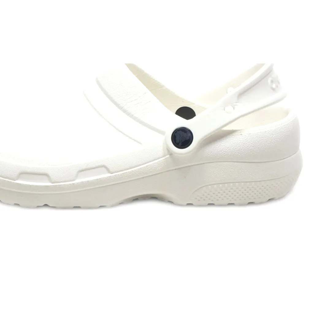 Crocs Specialist Ii Clogs Rubber White Colour For Men