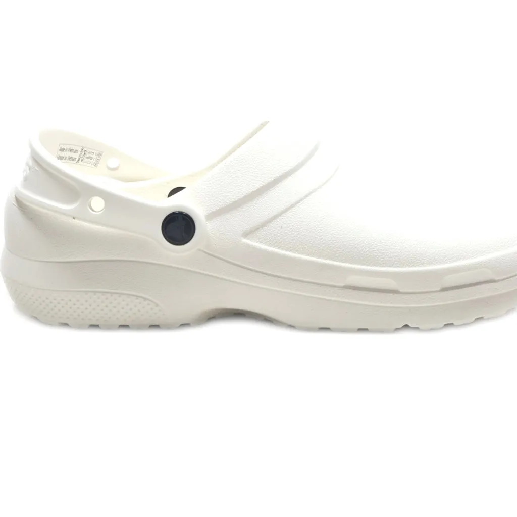 Crocs Specialist Ii Clogs Rubber White Colour For Men