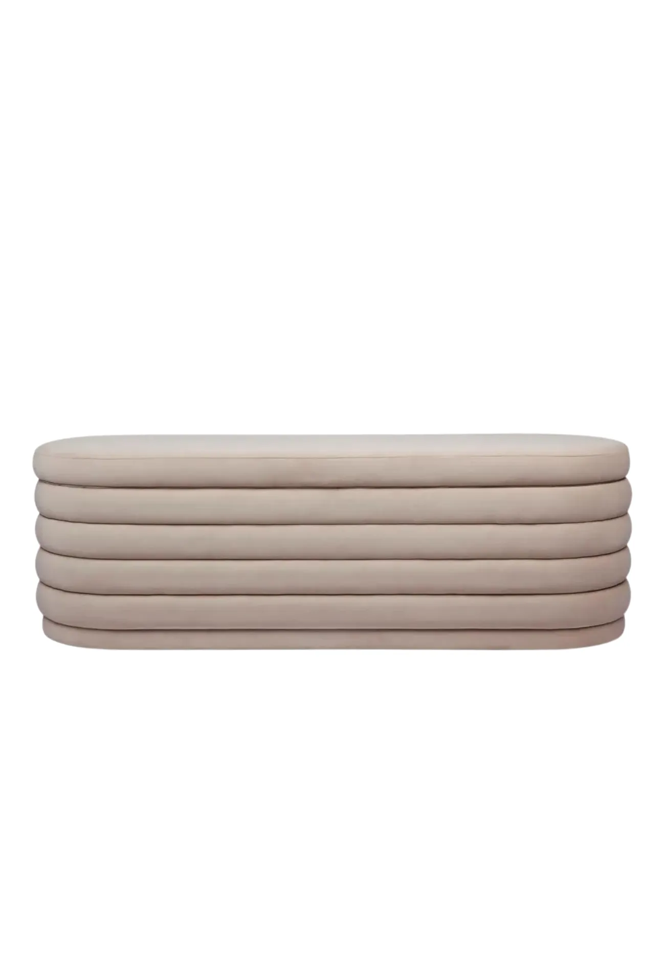 Dessi Storage Bench Ottoman - Nude