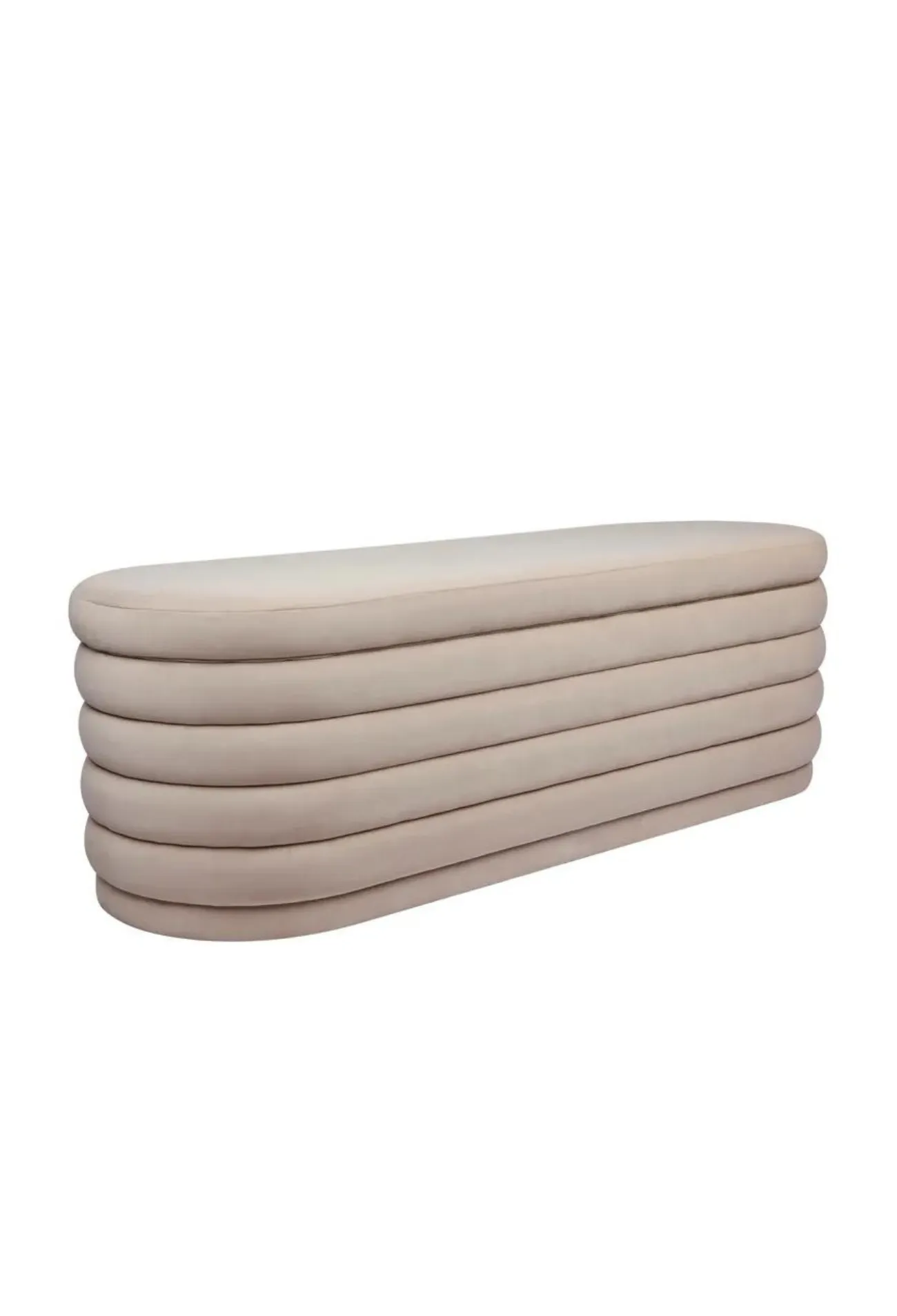 Dessi Storage Bench Ottoman - Nude