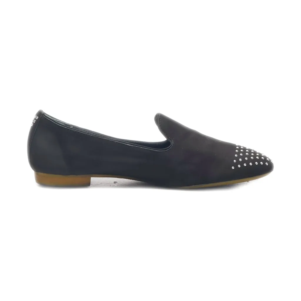 Donna Carolina Loafers Leather Black Colour For Women