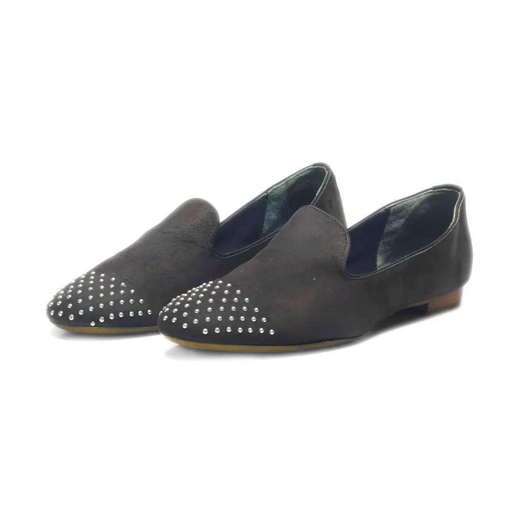 Donna Carolina Loafers Leather Black Colour For Women