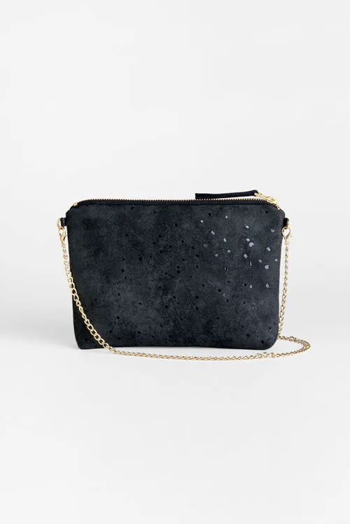 Dulce Crossbody And Clutch Confetti Black by Lee Coren