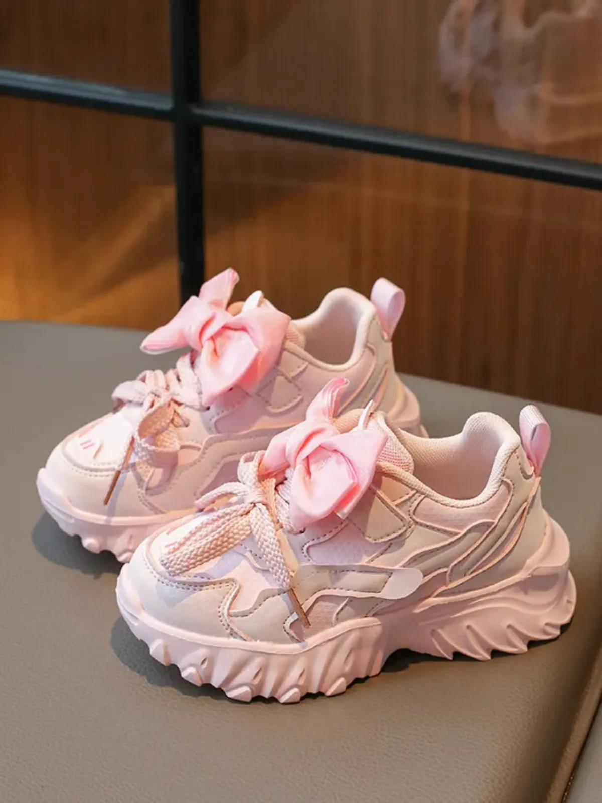 Girls Trendy Bow-Tied Sneakers By Liv and Mia