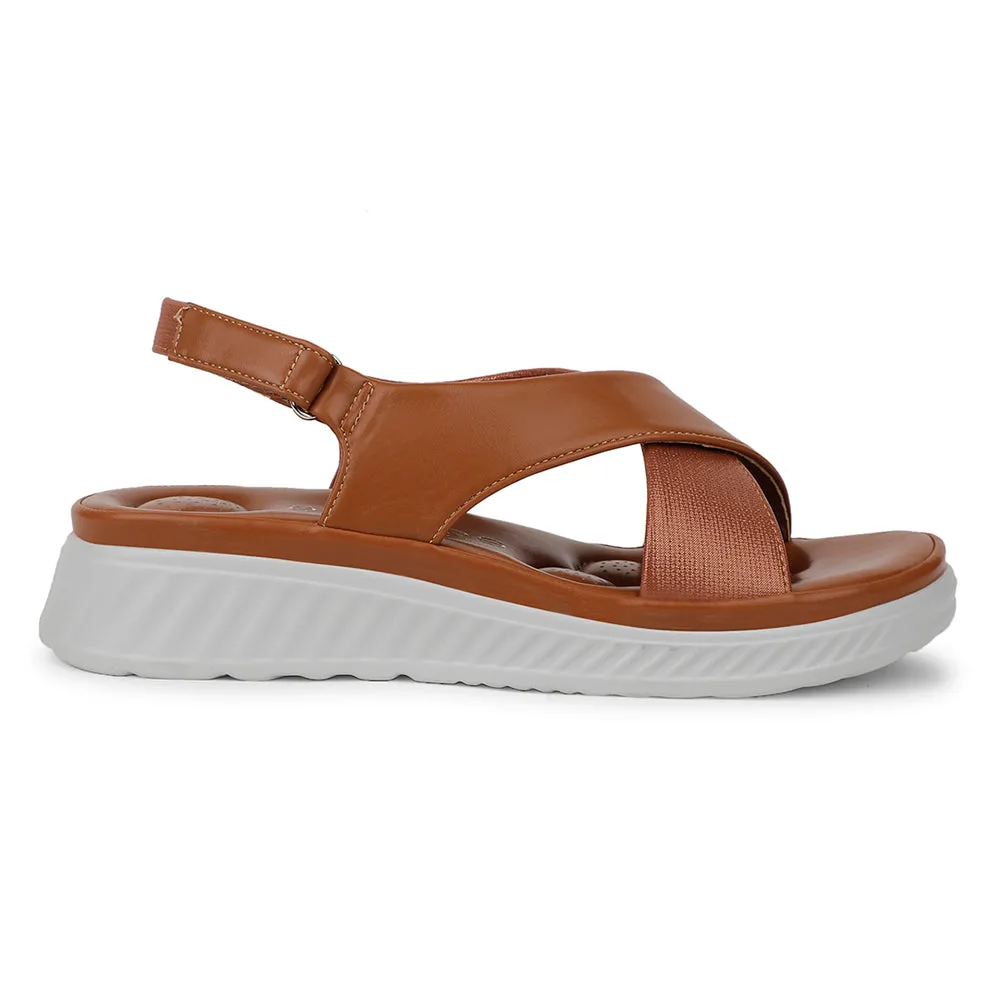 Healers Casual Tan Sandal For Women ZQ-AL-SN03 By Liberty