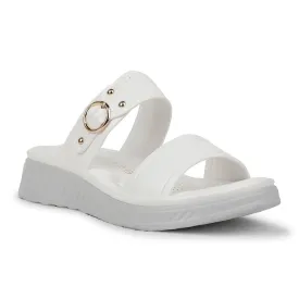 Healers Casual White Slipper For Women ZQ-AL-SL02 By Liberty