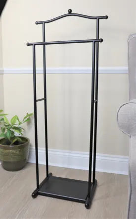 Henry Suit Butler/Men's Valet Stand/Coat Rack-Black