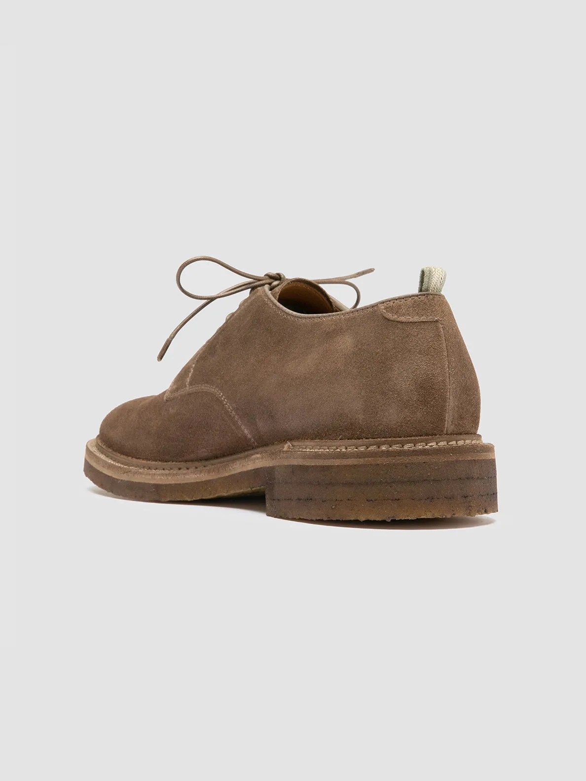 HOPKINS CREPE 115 - Brown Suede Derby Shoes