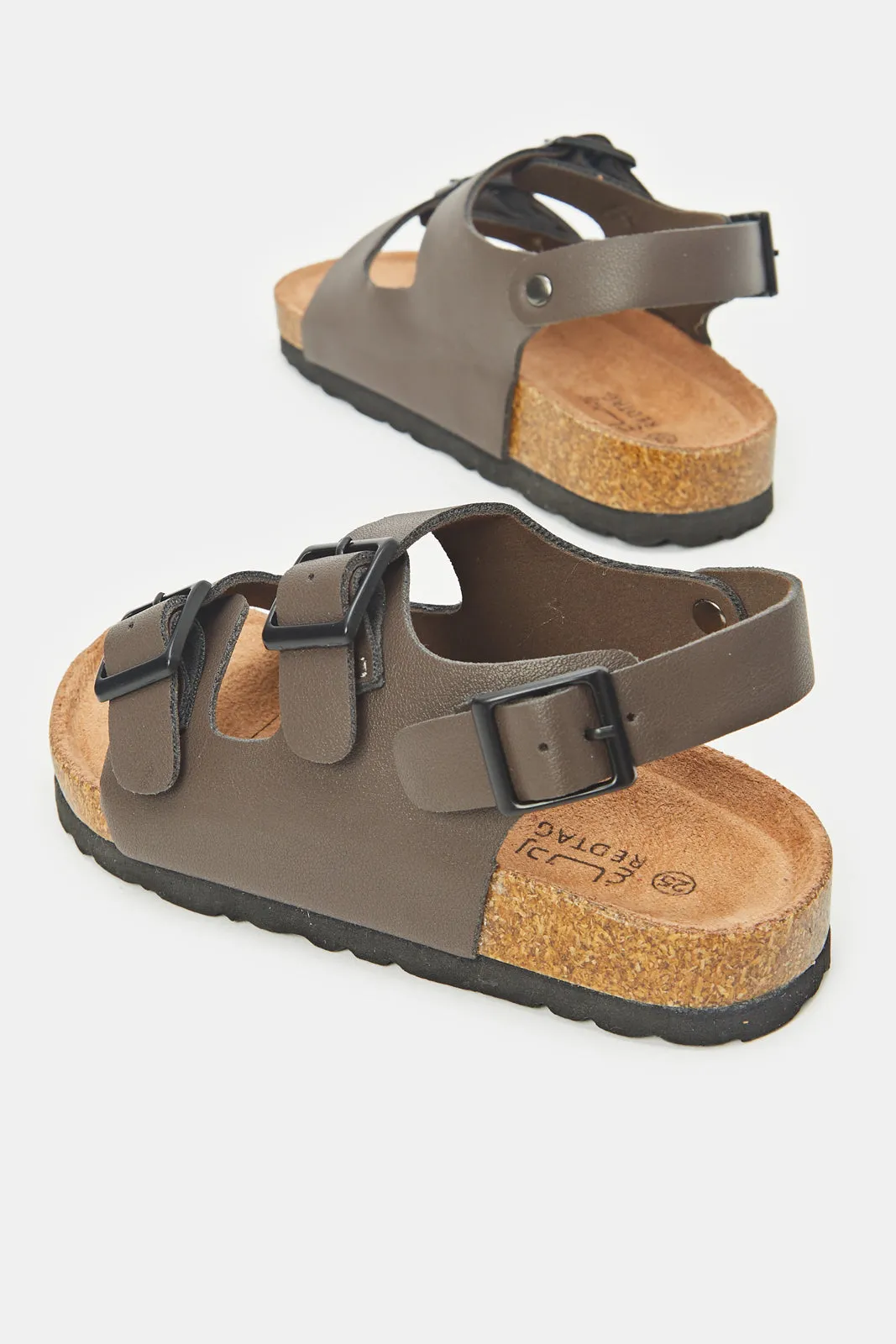 Infant Boys Brown Cork Sandals