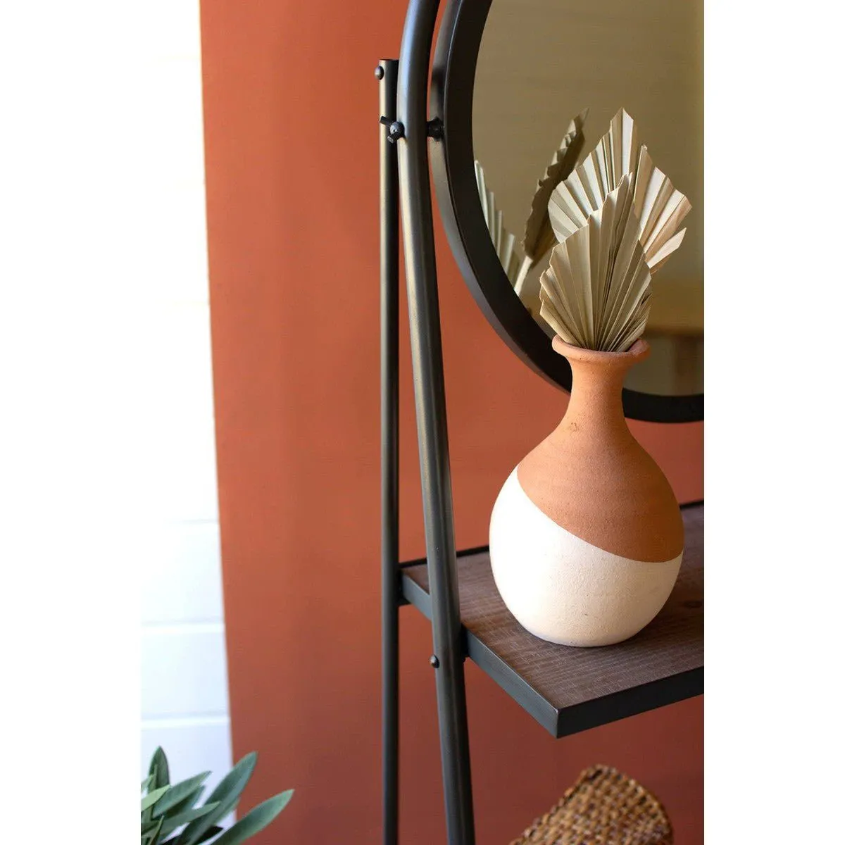 Kalalou - Leaning Wall Mirror With Shelves