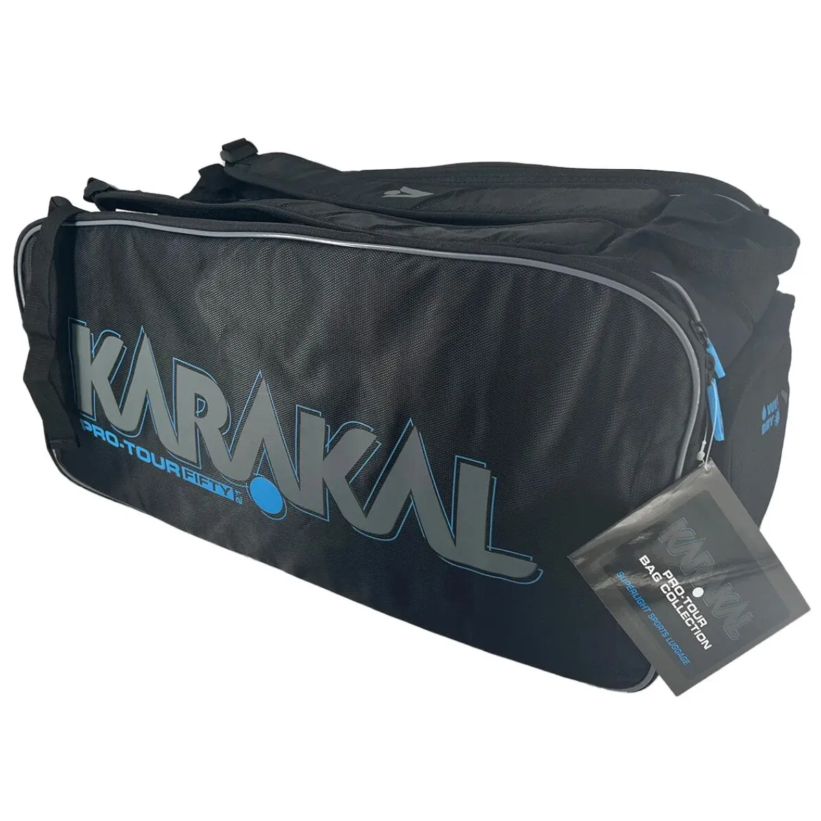 Karakal Pro Tour Fifty 2.1 Short Racket Bag Black Blue