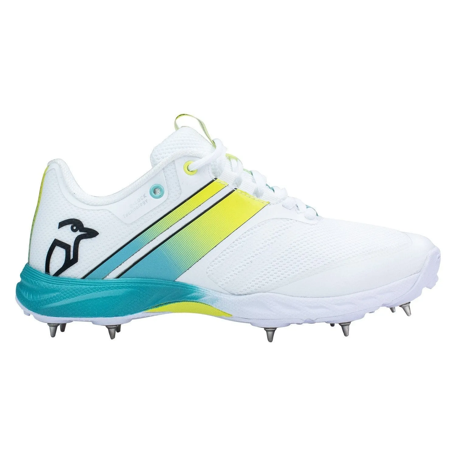 Kookaburra KC 2.0 Spike Cricket Shoes Aqua/White