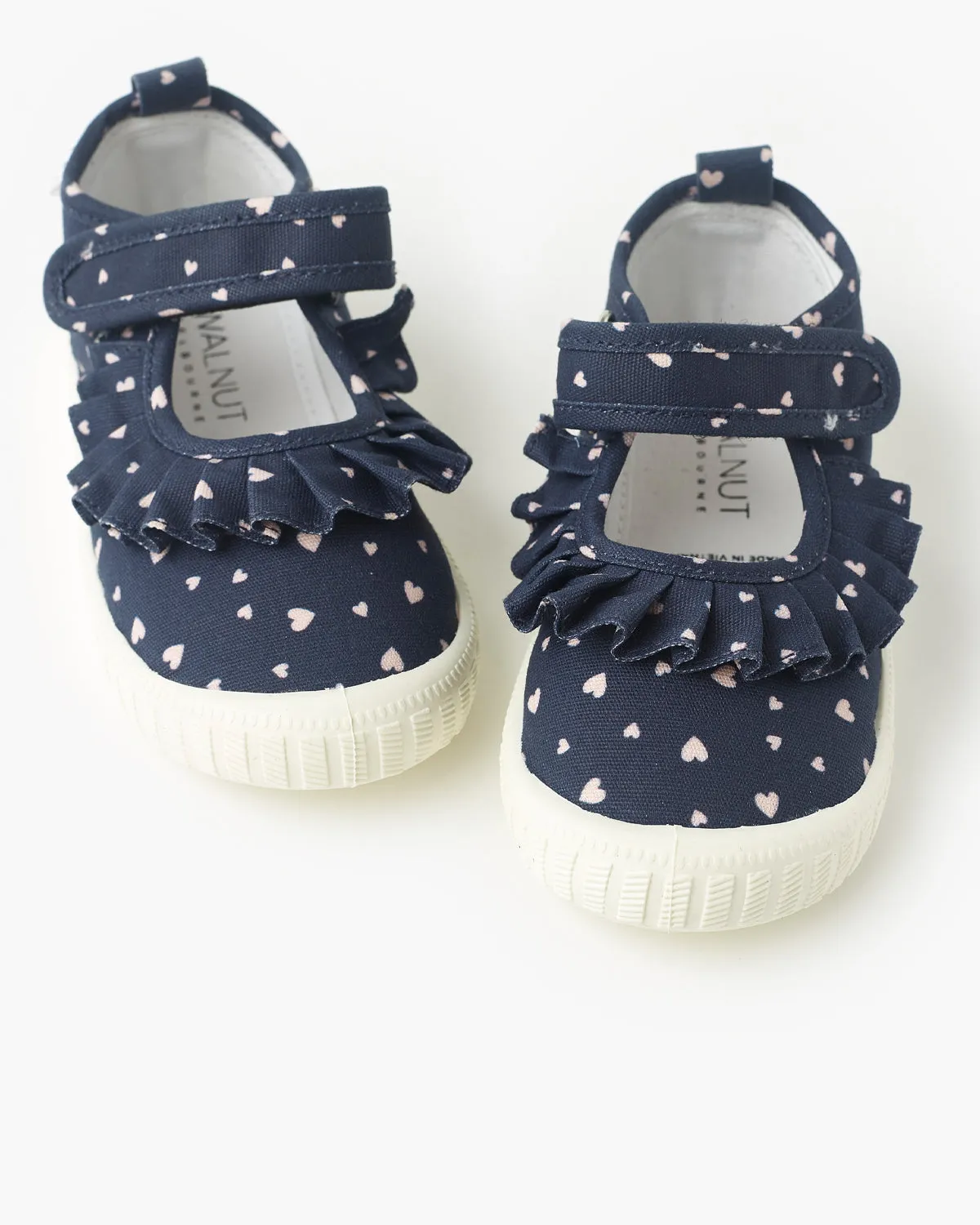 Mary Jane Frill Canvas - Sweetheart Navy